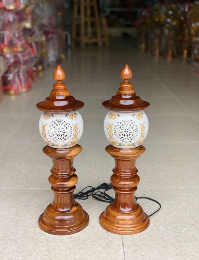 Các mẫu đèn thờ gỗ 600 ngàn 1 đôi